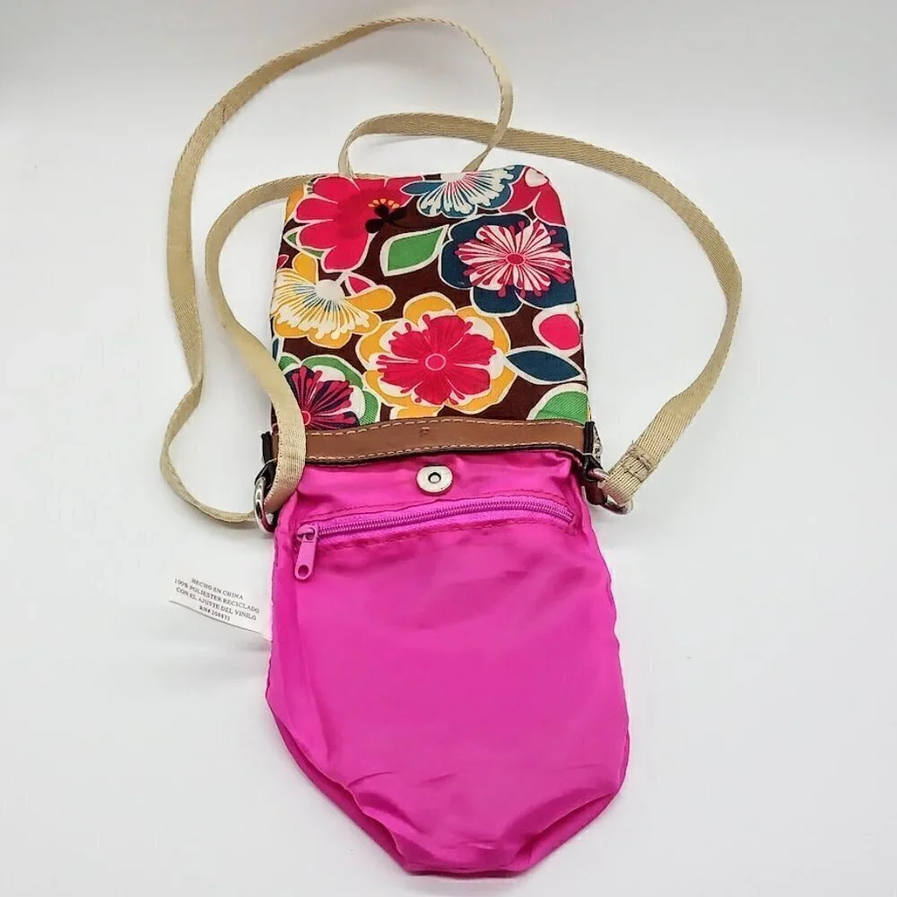 Lily Bloom Small Multicolor Floral Crossbody Bag